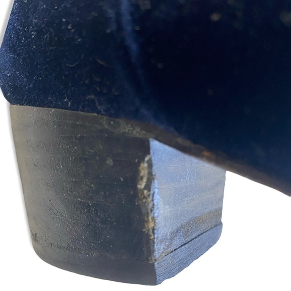 ⭐️BLUE VELVET Ankle Boots Size 8.5 - Picture 9 of 12